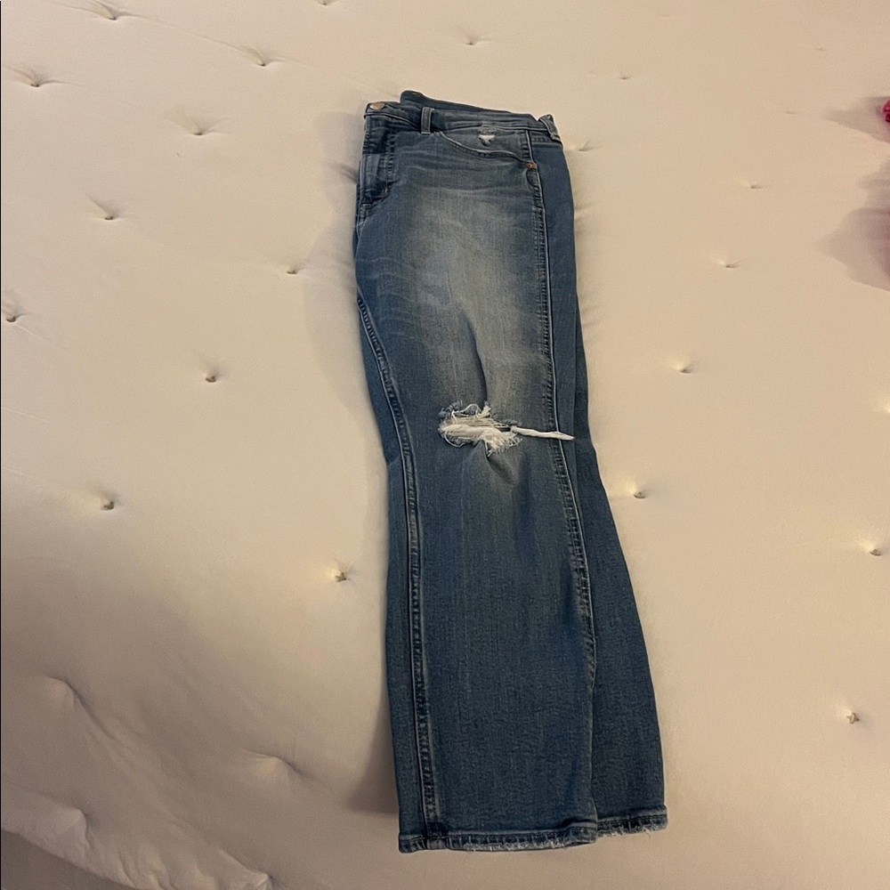 GAP Medium Blue Distressed vintage slim high-rise 30